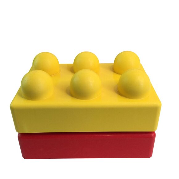 Vtg  Duplo Primo Building Blocks Lot Cars Lady Bug Rattle 80+ Pcs - Picture 6 of 14